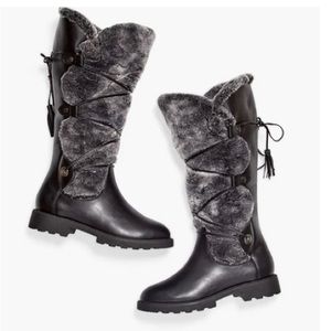 Demi Faux Fur Lug Sole Boot from JustFab.